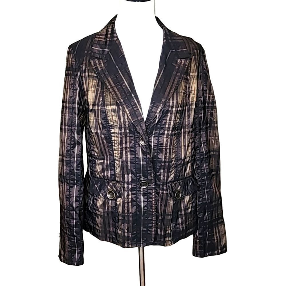 Tribal Plaid Jacket Size 12‎